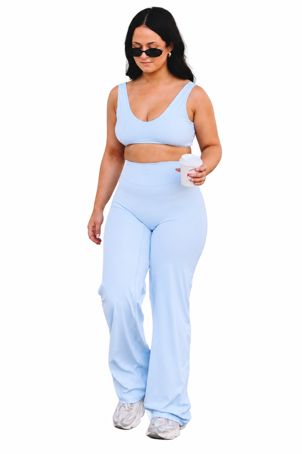 ESSENTIAL BABY BLUE WIDE LEGS