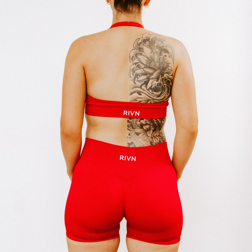 CHERRY RED BACKLESS CROP