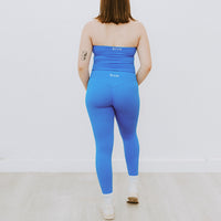 OCEAN BLUE SCRUNCH LEGGINGS