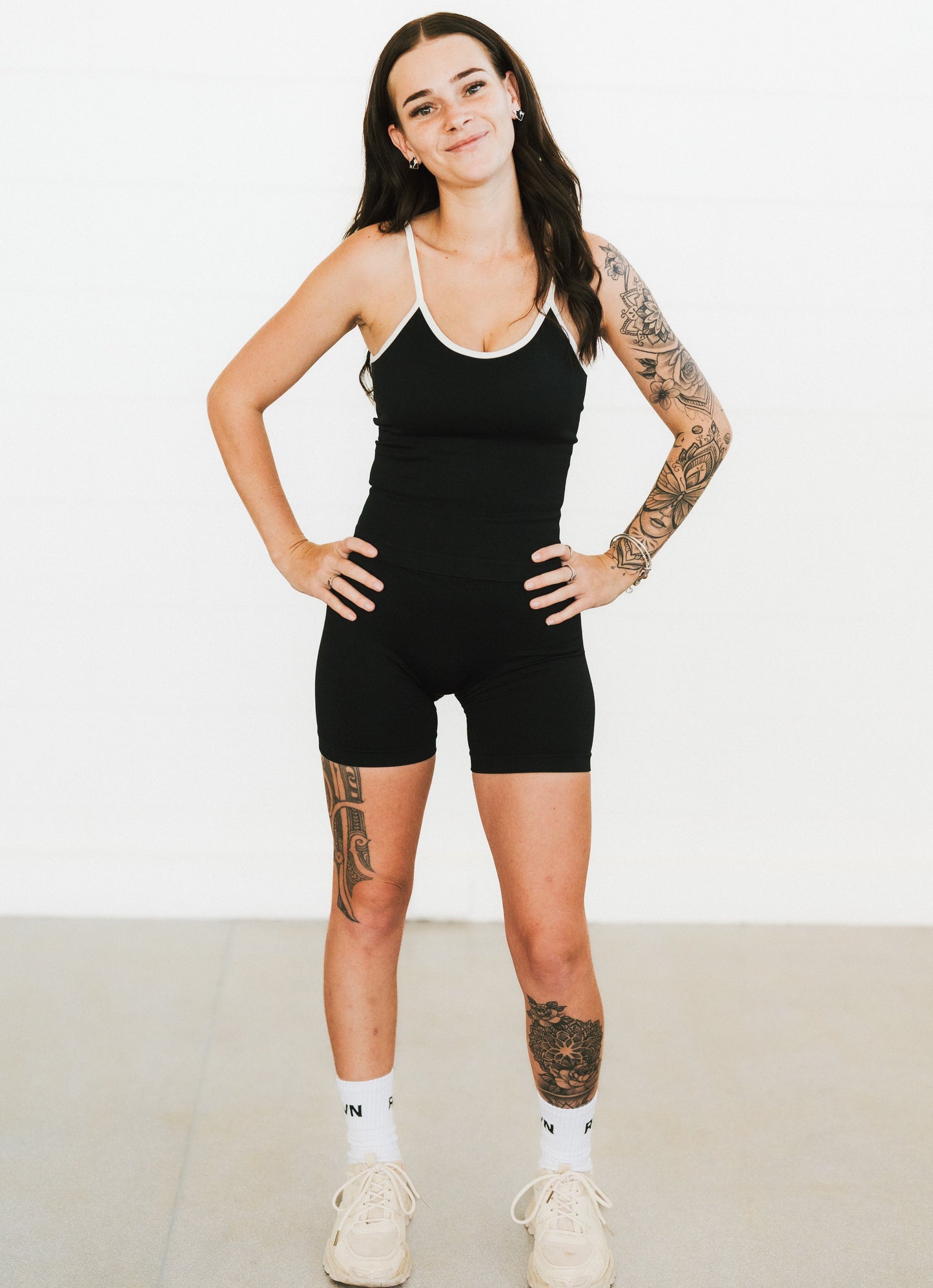 BLACK TWO TONE SINGLET