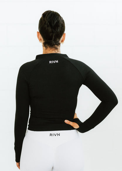 BLACK SCULPT JACKET