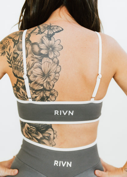 GREY TWO TONE BRA