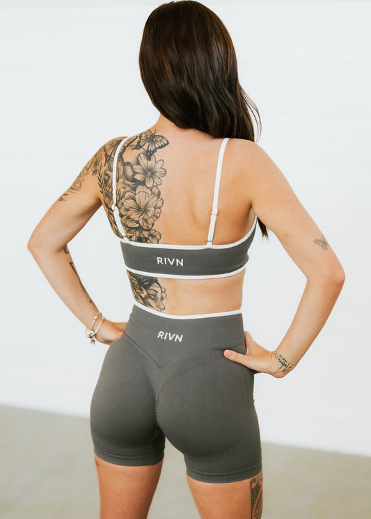 GREY TWO TONE BRA