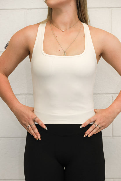 WHITE PERFORMANCE TANK
