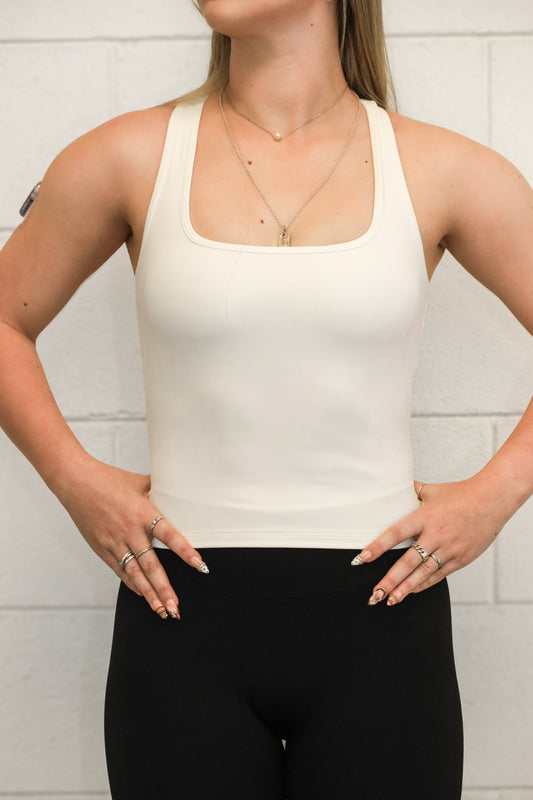 WHITE PERFORMANCE TANK
