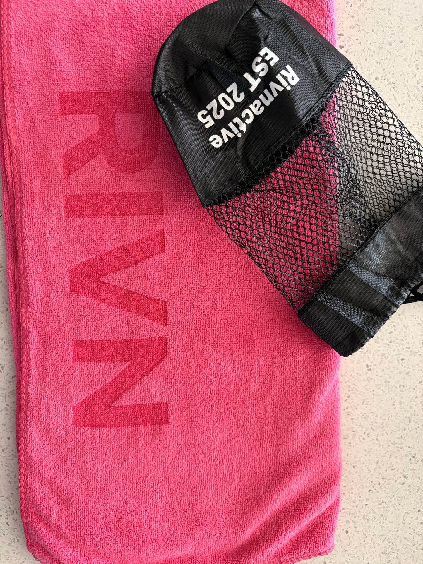 PINK RIVN GYM TOWEL
