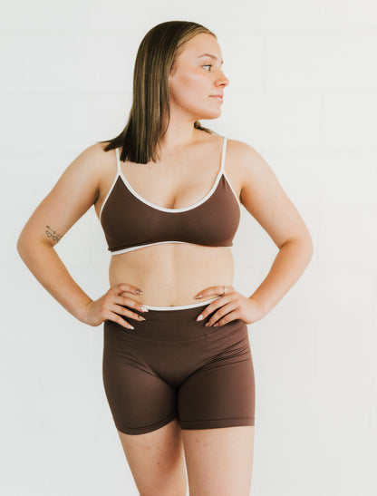 COFFEE TWO TONE BRA