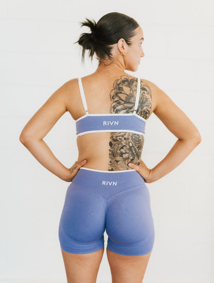 STONE TWO TONE SCRUNCH SHORTS