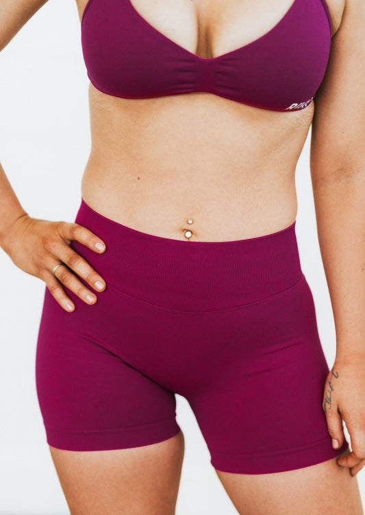 MULBERRY SCRUNCH SHORTS