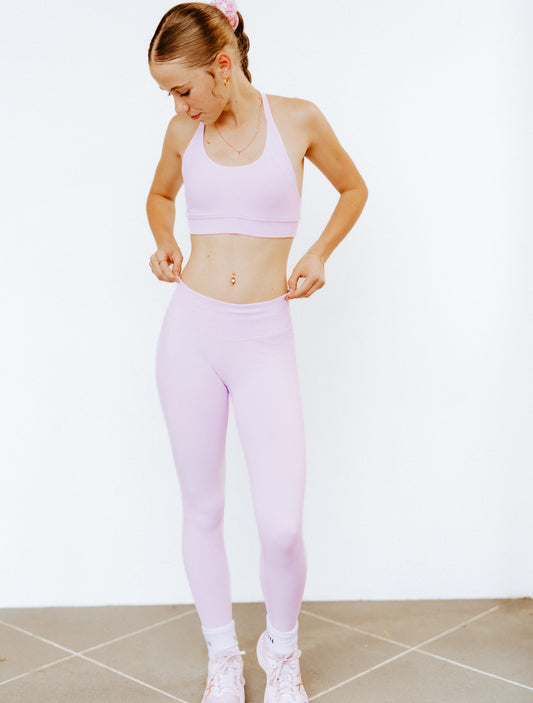 LIGHT PINK SCRUNCH LEGGINGS