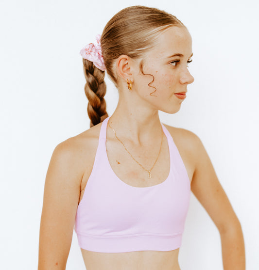 LIGHT PINK BACKLESS CROP