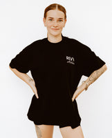 BLACK OVERSIZED TEE