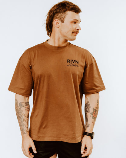 BROWN OVERSIZED TEE