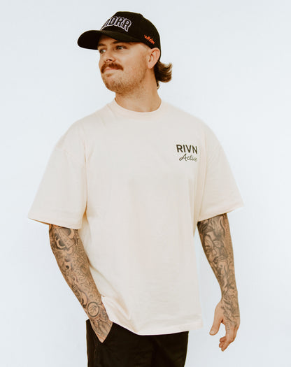 BEIGE OVERSIZED TEE