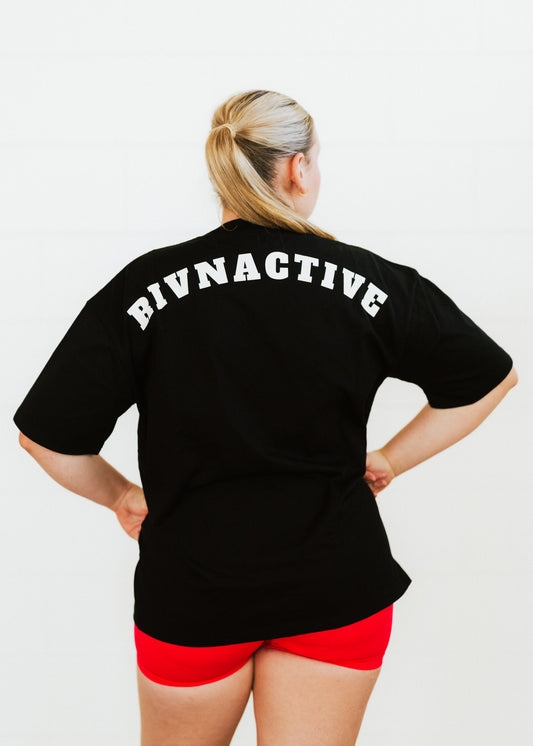 BLACK ESSENTIAL TEE (WHITE LOGO)