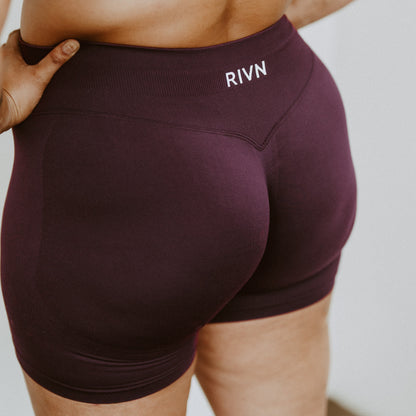MAHOGANY BROWN SCRUNCH SHORTS