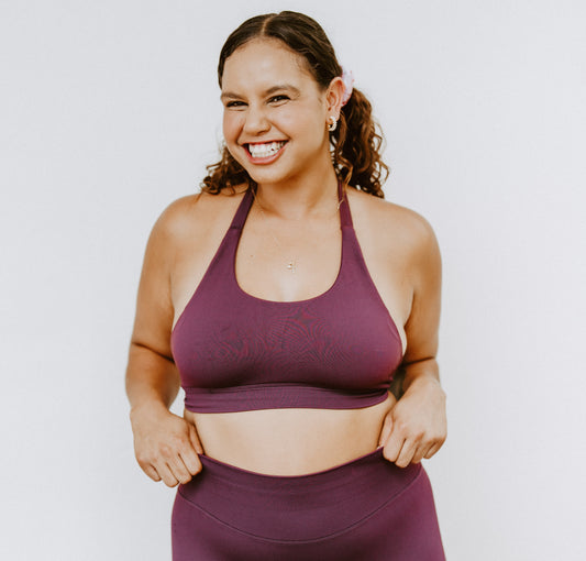 MAHOGANY BROWN BACKLESS CROP