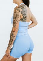 BABY BLUE SCRUNCH SHORTS