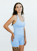 BABY BLUE SCULPTED TANK