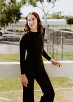ESSENTIAL BLACK STAPLE TEE LONG